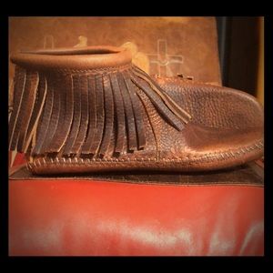 Leather moccasins